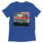 1968 Red Chevy C10 Pickup Truck Owner Gift Vintage Feel Tri-blend t-shirt