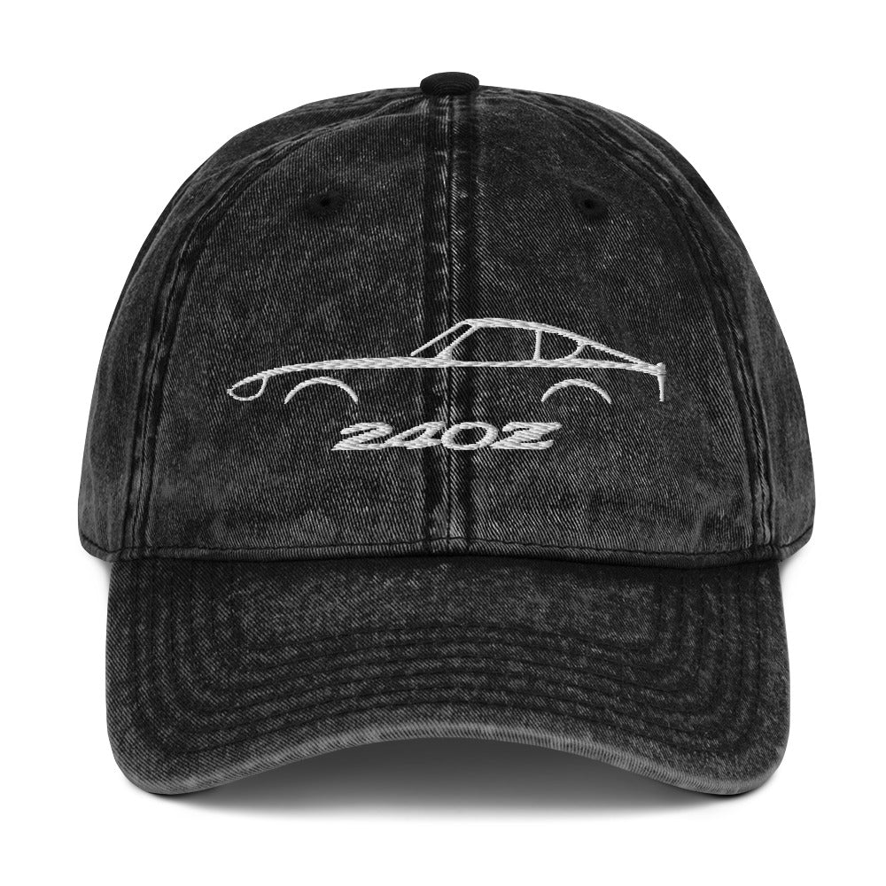Datsun 240z Silhouette S30 JDM Car Vintage Cotton Twill Cap dad hat