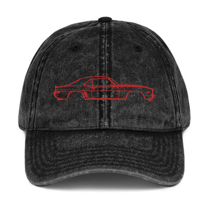 First Generation Chevy Camaro Red Lines Custom Classic Car Club Muscle Cars Vintage Cotton Twill Cap