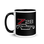 Second Generation Chevy Camaro Z28 Muscle Car Club Custom Mug with Color Inside