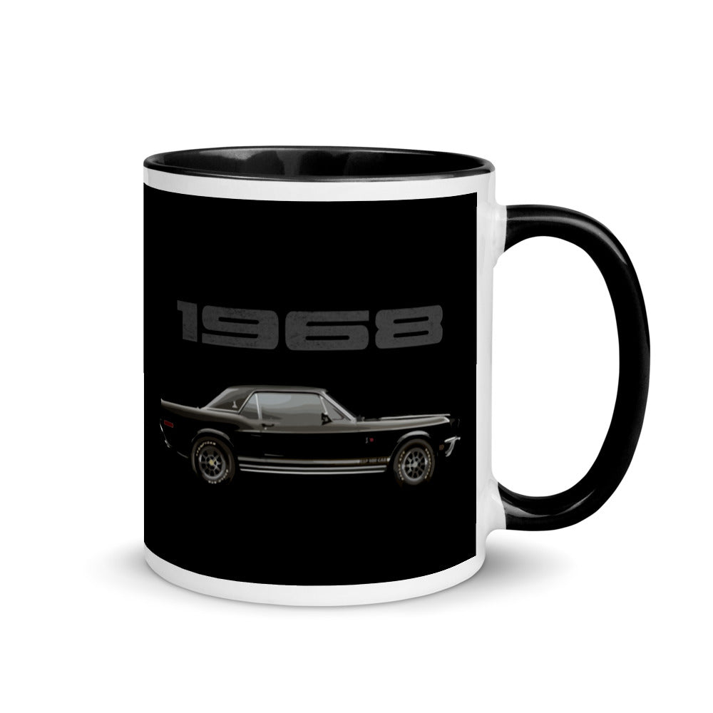 1968 Shelby Mustang Rare Classic Car Mug with Color Inside