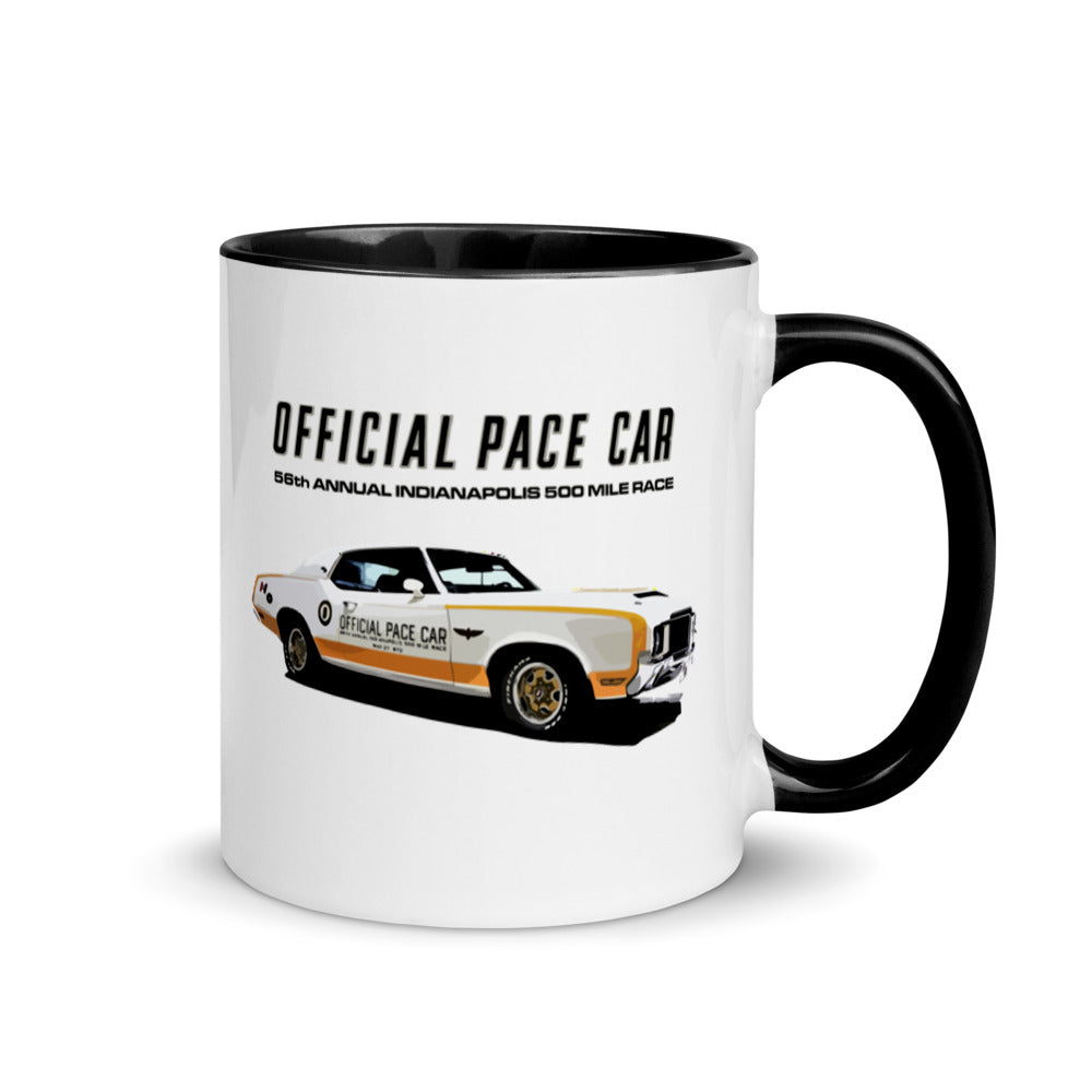 1972 Olds Cutlass Pace Car 56th Indianapolis 500 Mile Race Mug with Color Inside