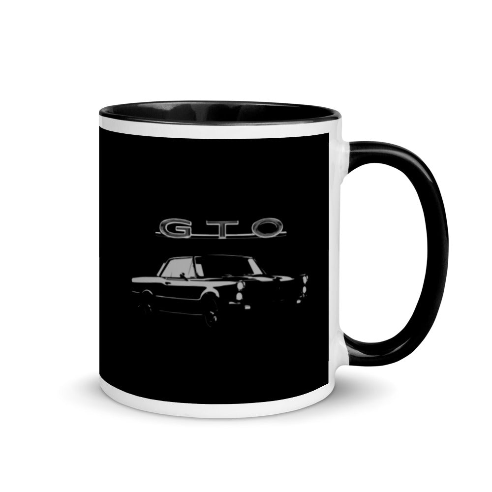 1965 GTO Vintage Muscle Car Collector Gift Mug with Color Inside