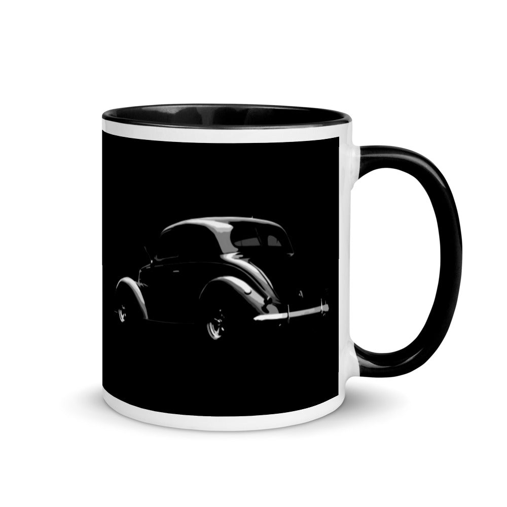 1937 Ford Club Coupe Antique Car Gift Mug with Color Inside