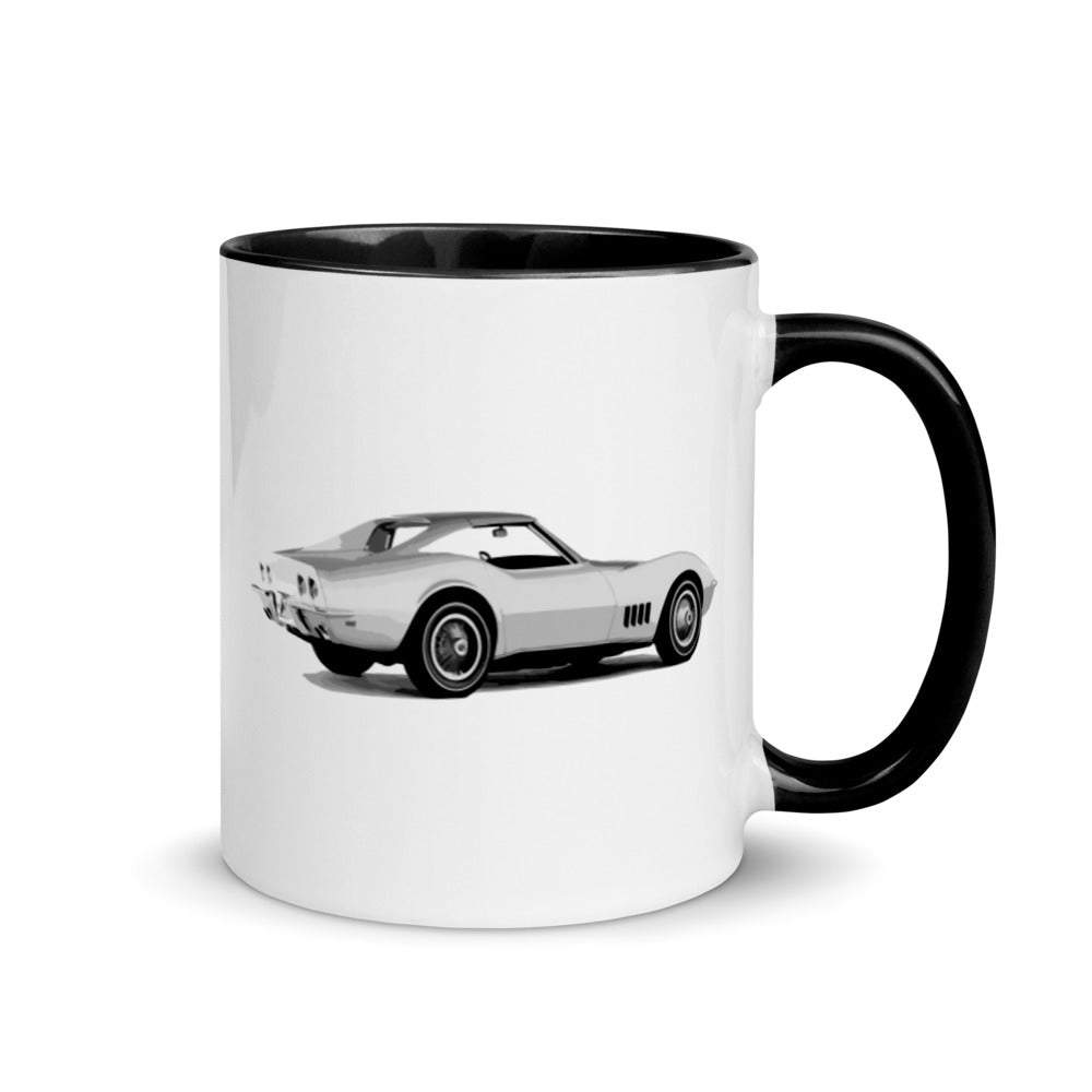 1968 Corvette Coupe Collector Car Mug with Color Inside