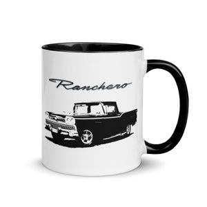 1959 Ford Ranchero Antique Car Mug with Color Inside