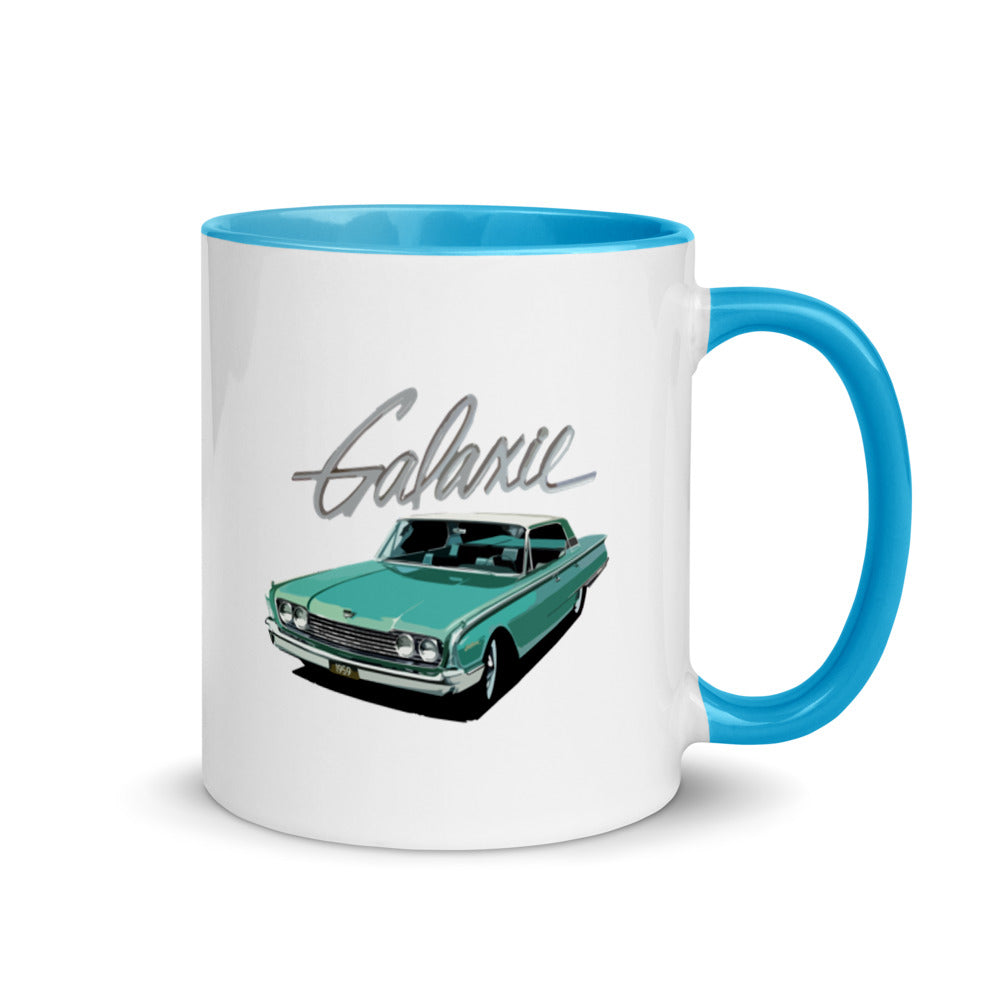 1960 Ford Galaxie Antique Car Mug with Color Inside