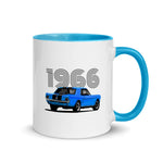 1966 Mustang Classic Antique Car Mug with Color Inside