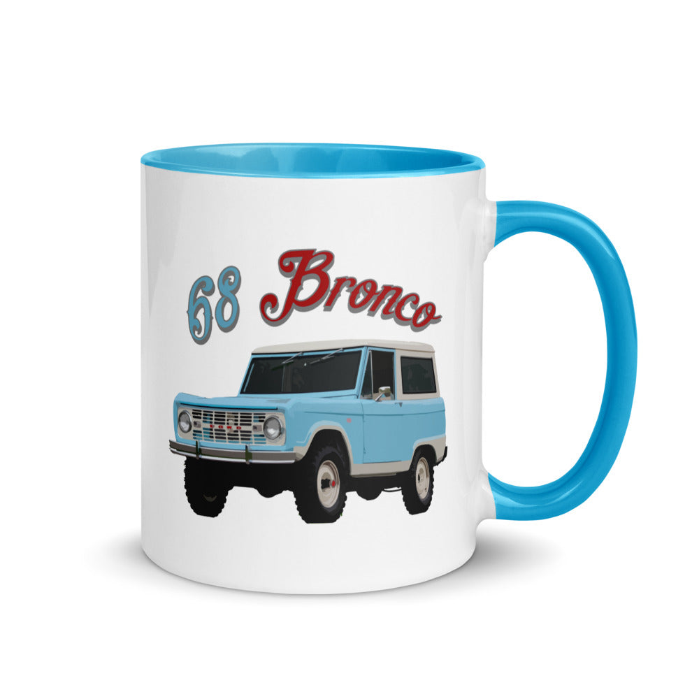 1968 Bronco Vintage Truck Nostalgia Mug with Color Inside