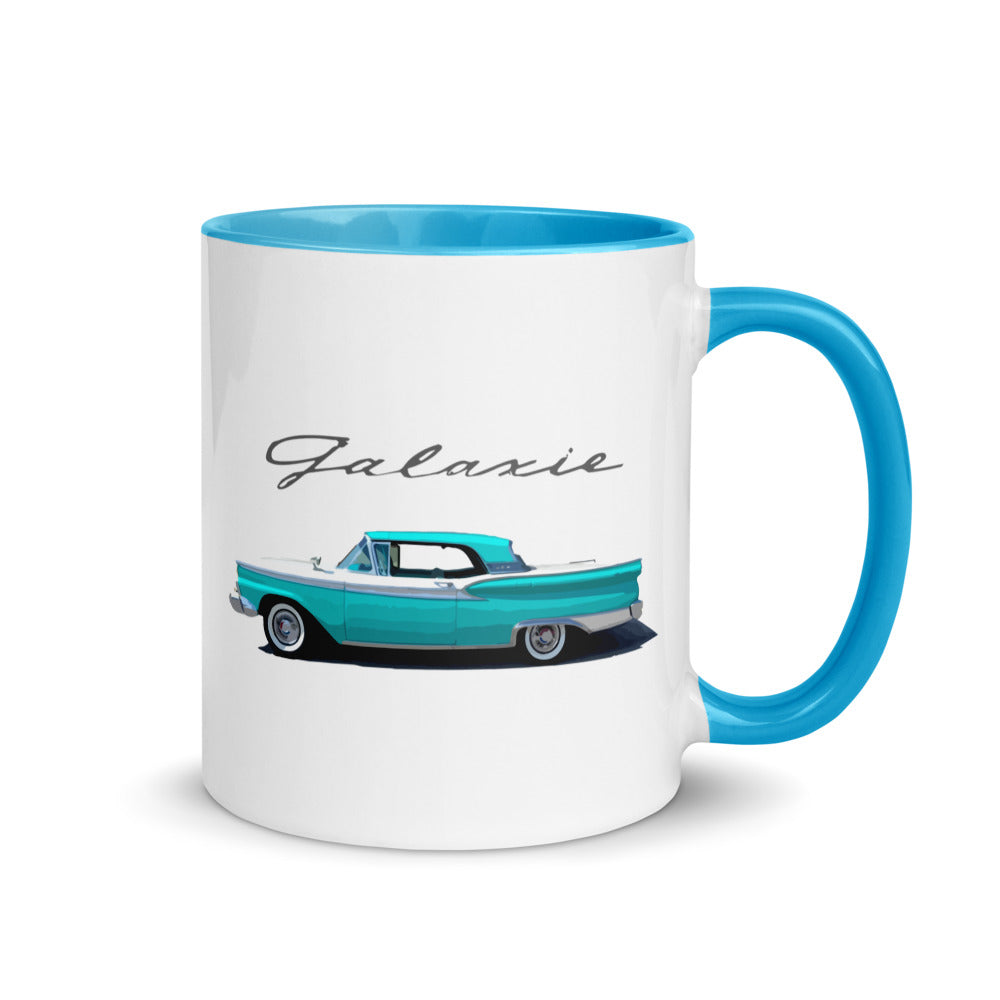 1959 Galaxie 500 Skyliner Antique Collector Car Custom Mug with Color Inside