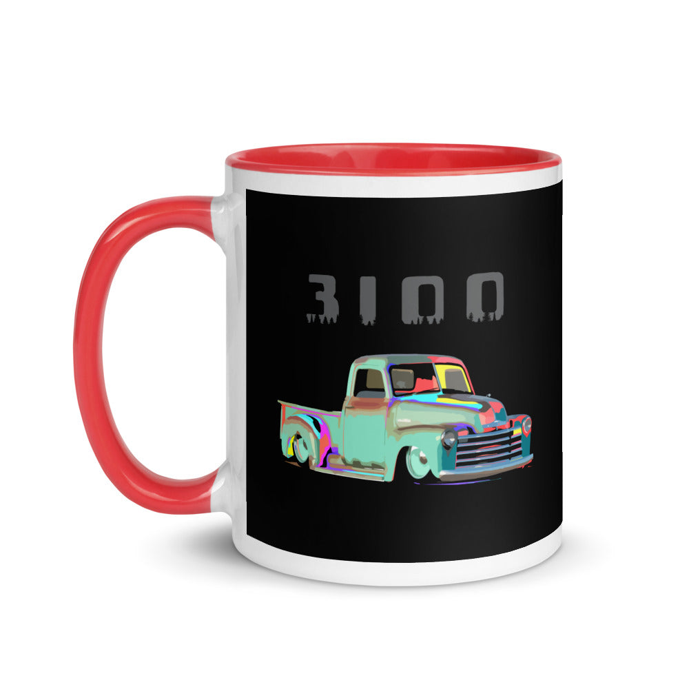 1953 Chevy 3100 Pickup Truck Custom Design Collector Car Gift Mug with Color Inside