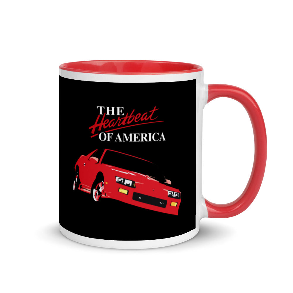 1991 Camaro Heartbeat of America Retro Chevy Mug with Color Inside