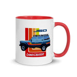 1990 Land Cruiser J60 Retro Truck Mug with Color Inside
