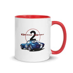 1963 Corvette Grand Sport Racer Vintage Race Car Mug with Color Inside
