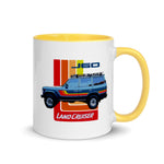 1990 Land Cruiser J60 Retro Truck Mug with Color Inside