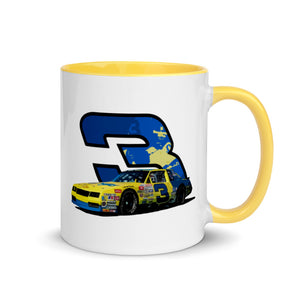 Dale Earnhardt Sr Yellow Winston Cup Racecar Mug with Color Inside
