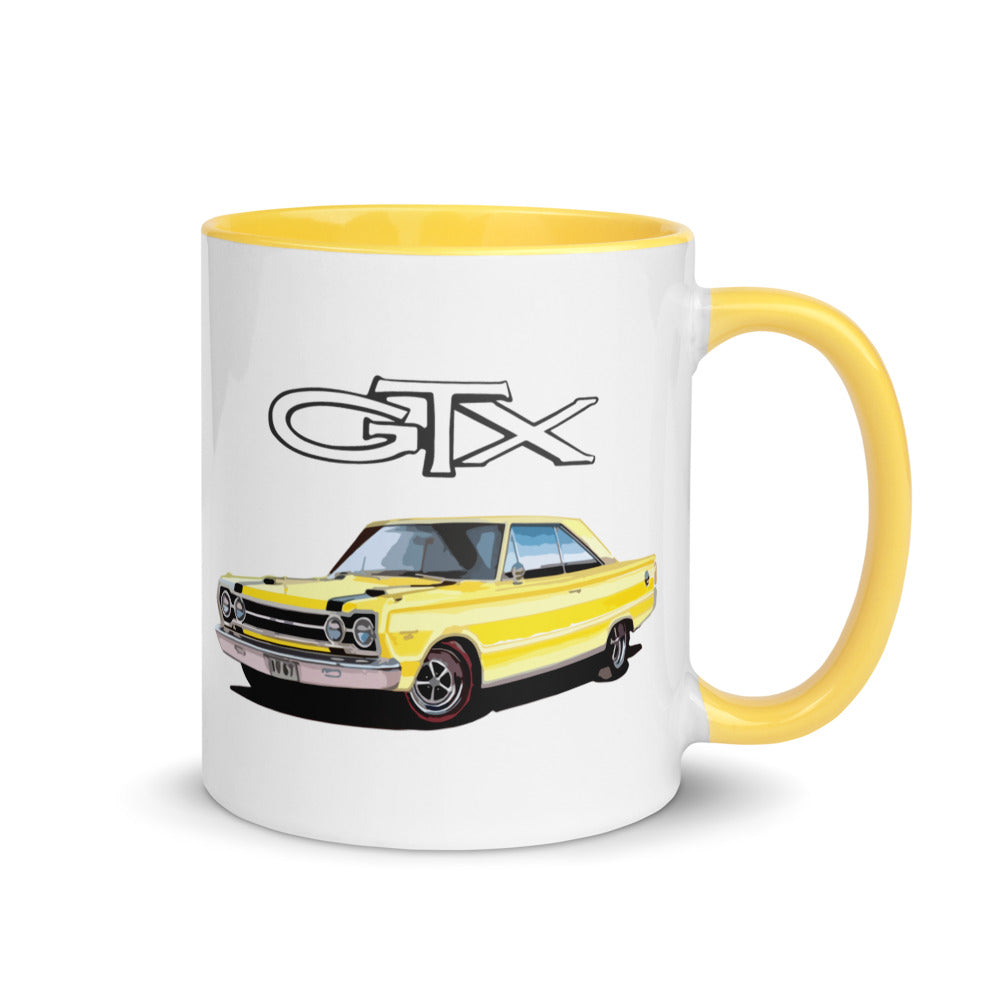 1967 GTX Classic car Custom Retro Automotive Nostalgia Muscle cars Mug with Color Inside