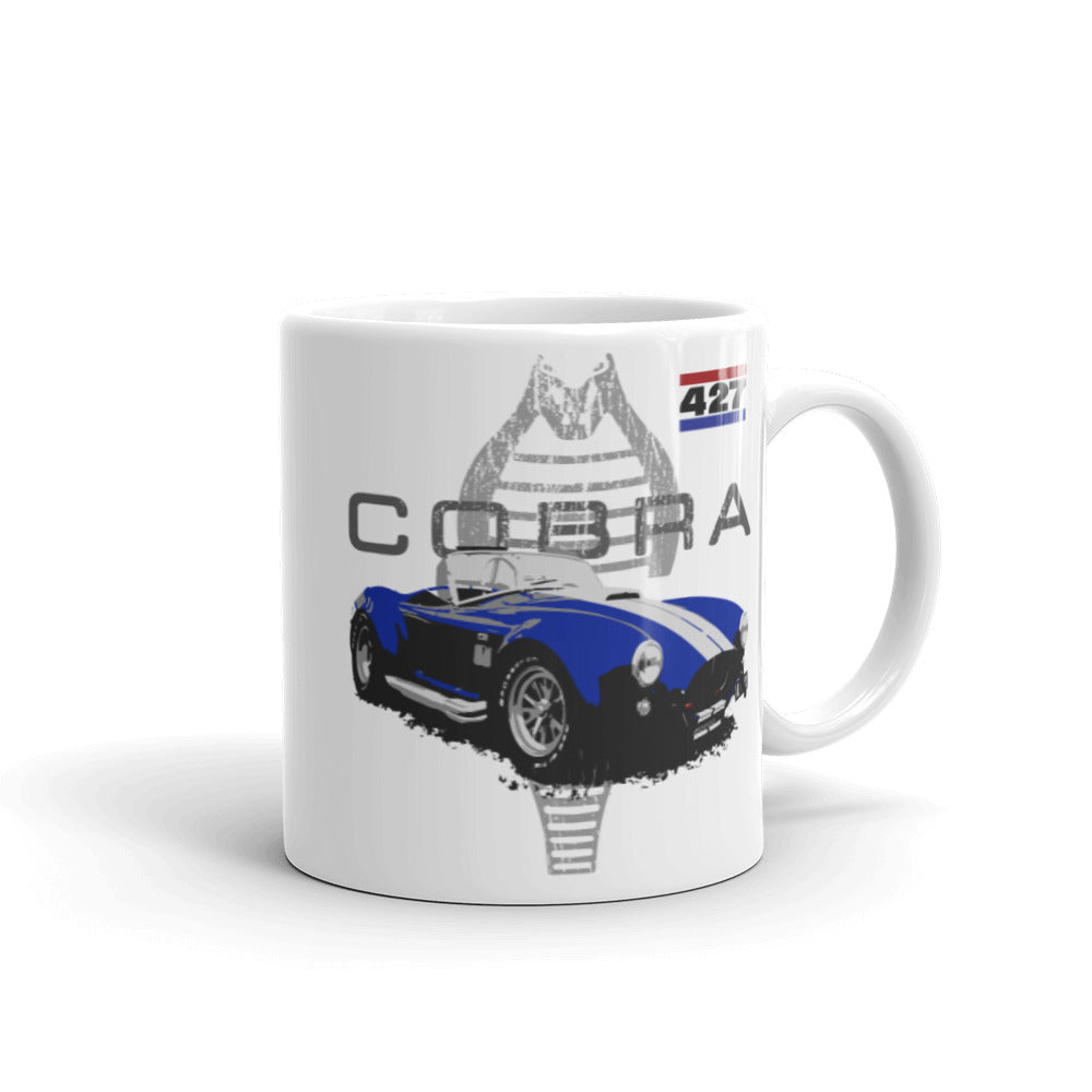 Shelby AC Cobra 427 1960s Muscle Car White glossy mug 11 oz