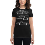 1963 Corvette Split Window Coupe Collector Car Gift Women's short sleeve t-shirt