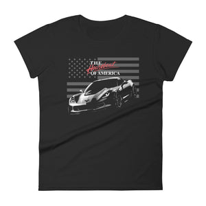 Heartbeat of America C7 Corvette Owner Gift Women's short sleeve t-shirt