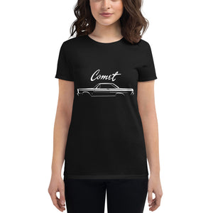1965 Mercury Comet Cyclone Antique Classic Car Automotive Nostalgia Women's short sleeve t-shirt