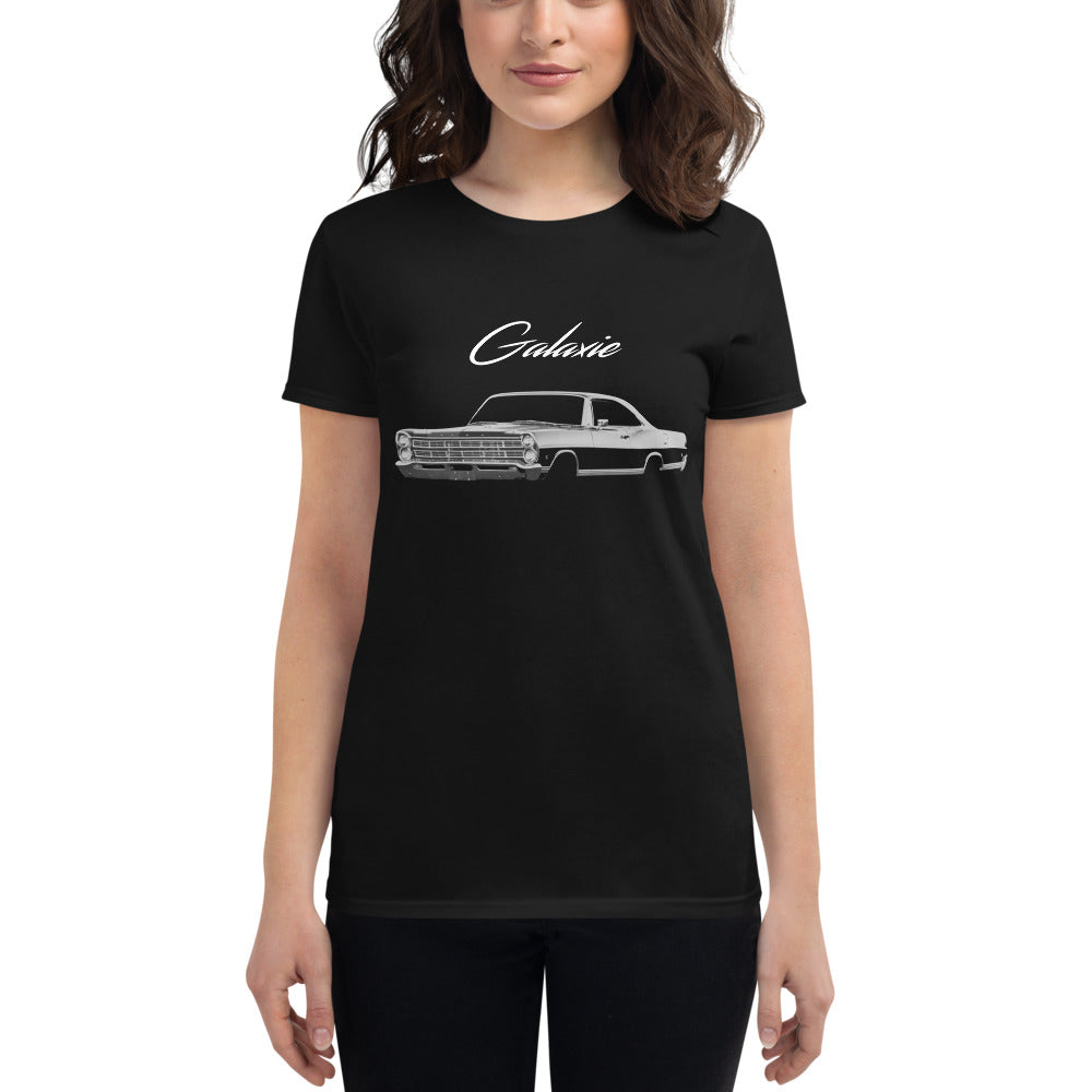 1967 Galaxie Black Antique American Classic Car Women's short sleeve t-shirt