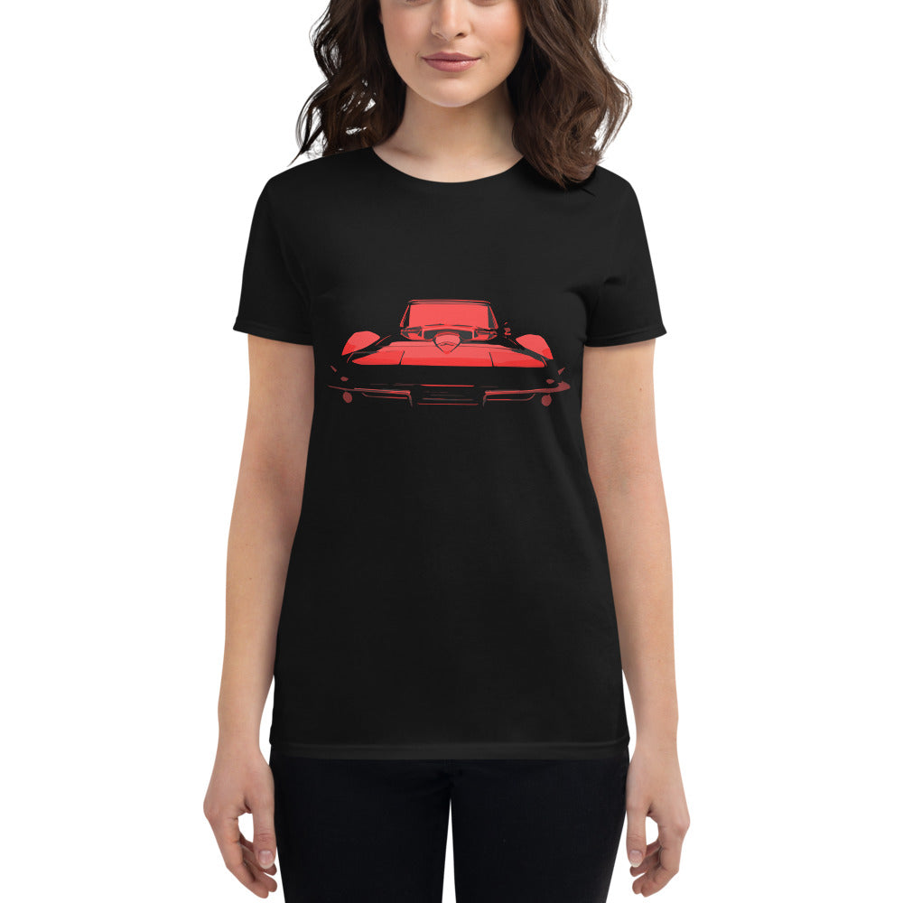 1967 Corvette C2 Red Hue Classic car Owner Gift Women's short sleeve t-shirt