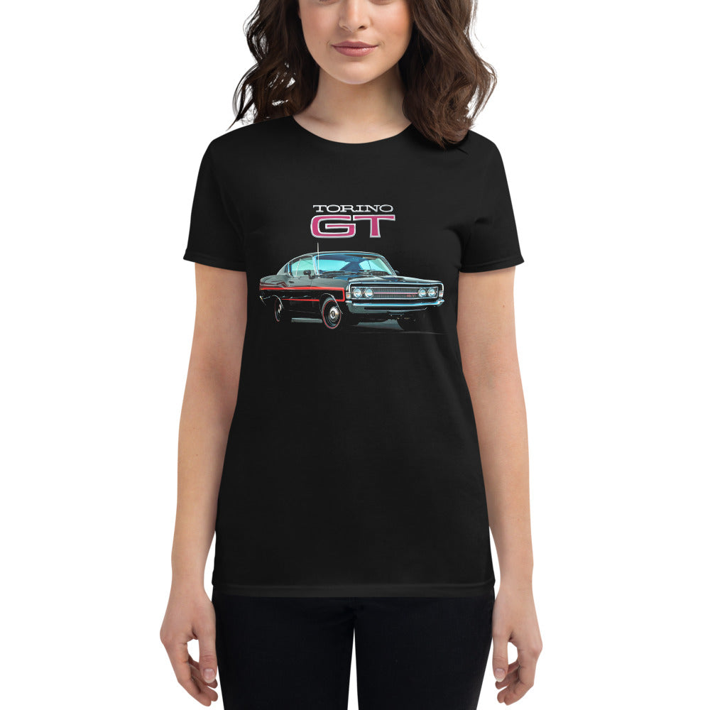 1969 Torino GT Gift for Muscle Cars Enthusiast Custom Women's short sleeve t-shirt