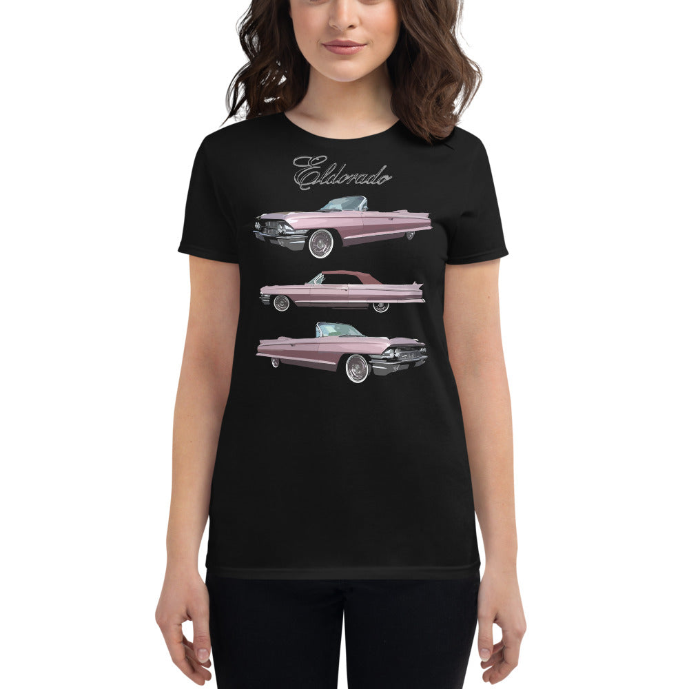 1972 Eldorado American Classic Car Vintage Automotive Women's short sleeve t-shirt