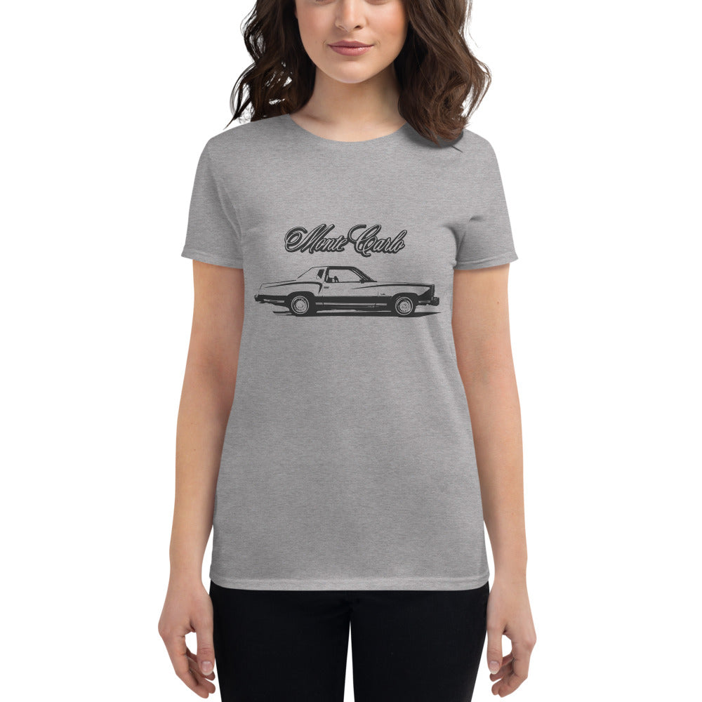 1976 Chevy Monte Carlo American Classic Car Women's short sleeve t-shirt