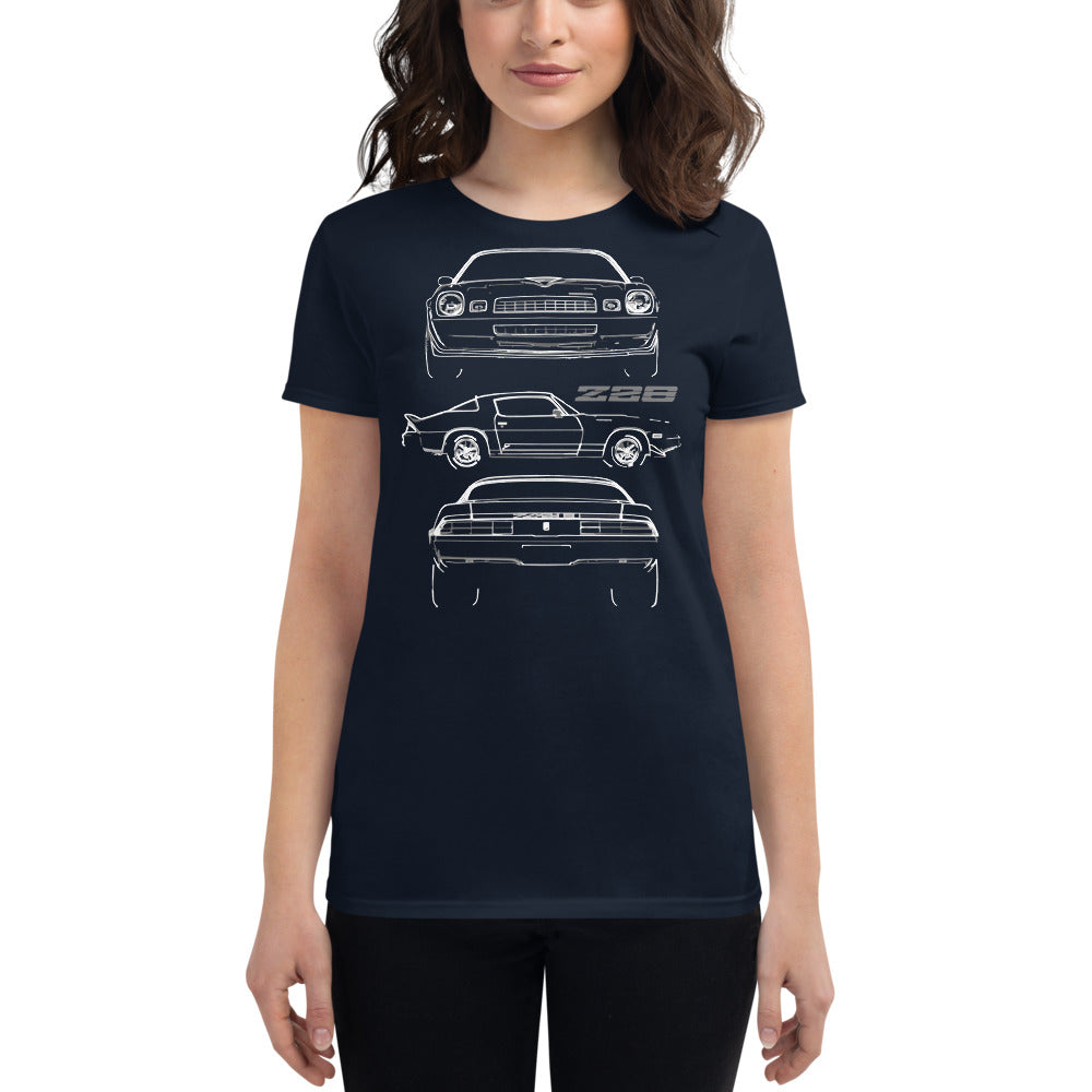 1979 Camaro Z28 Collector Car Owner Gift Muscle Cars Women's t-shirt