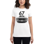 1967 Camaro SS Super Sport Front Grille American Muscle car Owner Gift Hot Rod Drag Racing Project Cars Women's short sleeve t-shirt