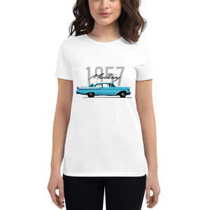 1957 Monterey Antique American Car Automotive Nostalgia Women's short sleeve t-shirt