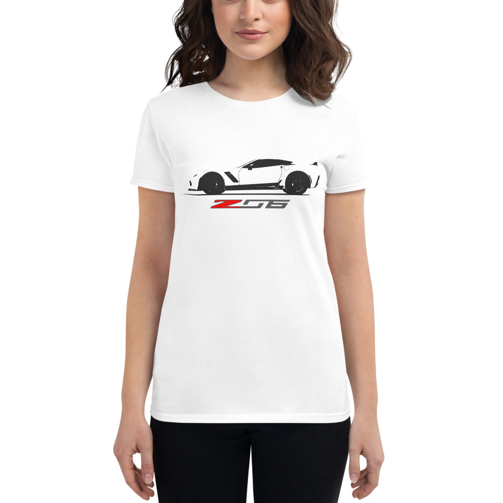 2015 Corvette Z06 C7 Vette Owner Gift Custom Car Club Women's short sleeve t-shirt