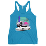 RX7 Vaporwave 80s 90s JDM Tuning Car Drift Racing Tank Top, front view