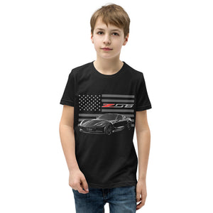 2017 Corvette C7 Z06 Seventh Gen Vette Driver Car Club Youth Short Sleeve T-Shirt