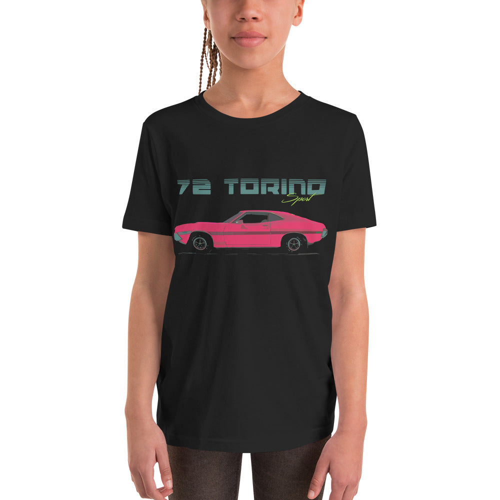1972 Gran Torino Sport American Muscle Car Nostalgia Youth Short Sleeve T-Shirt