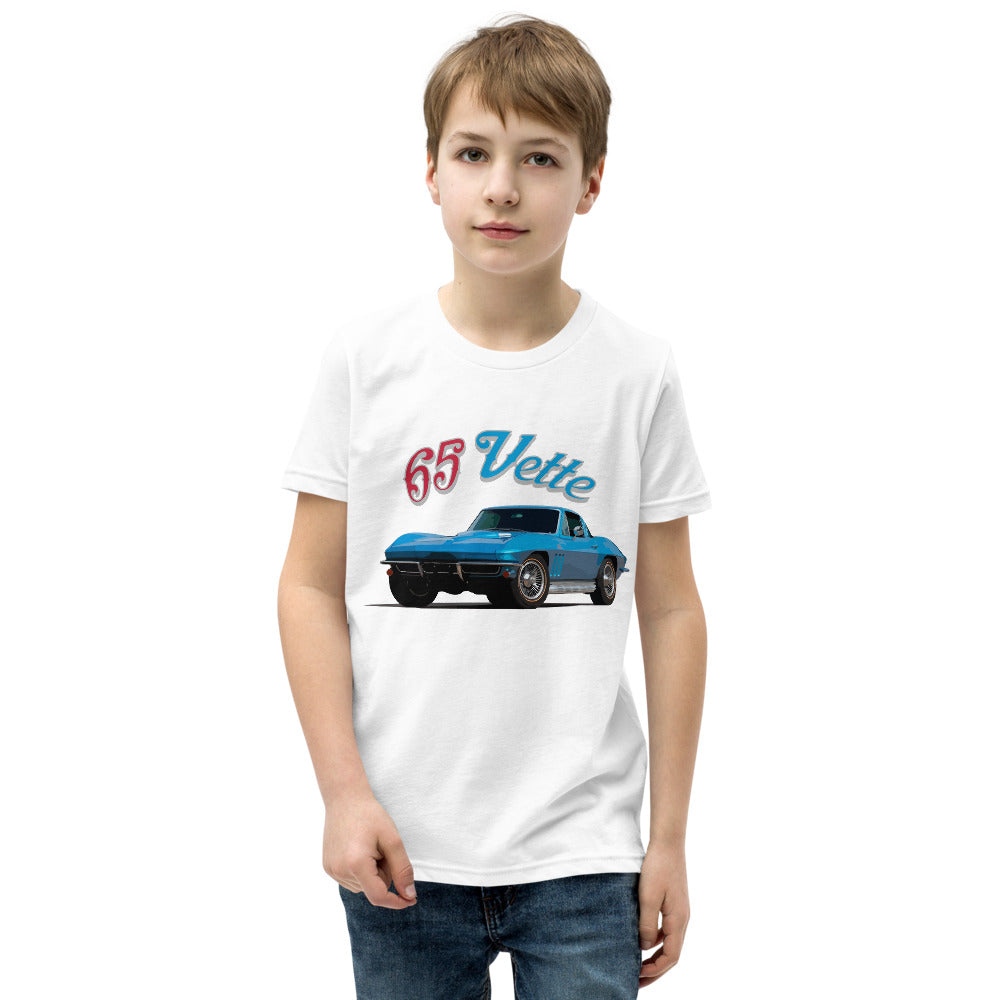 1965 Corvette Coupe C2 Vette Classic Collector Car Custom Youth Short Sleeve T-Shirt