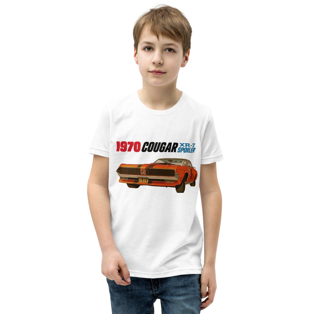1970 Cougar XR-7 Retro Muscle Car Custom Youth Short Sleeve T-Shirt